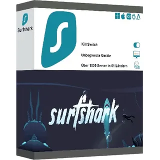 Surfshark VPN 2025 Unlimited Geräte - 1 Jahr