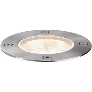 Paulmann Bodeneinbaustrahler Edelstahl 14,7 cm inkl. Leuchtmittel IP65 300 lm silber