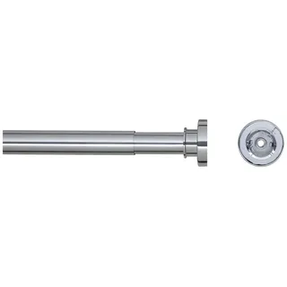 Sealskin Teleskop Duschvorhangstange 125-220 cm, Klemmstange aus Aluminium für Dusche und Badewanne, Farbe: Chrom-glänzend, Durchmesser: 28 mm, Montage ohne Bohren