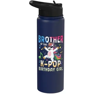 Brother Of The K-Pop Geburtstagsparty für Geburtstagskind mit Einhorn Stainless Steel Insulated Water Bottle