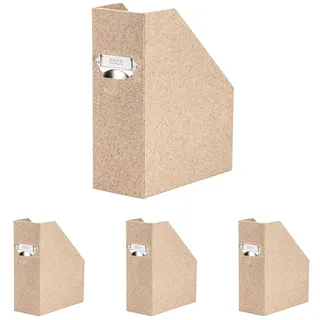 Rössler SOHO Stehsammler A4 | Stehsammler Pappe aus stabilem Karton | Büro Organizer | Schreibtisch Organizer | Zeitschriftenhalter | 315 x 260 x 115 mm | 1 Stück | Farbe: Braun | Cacao