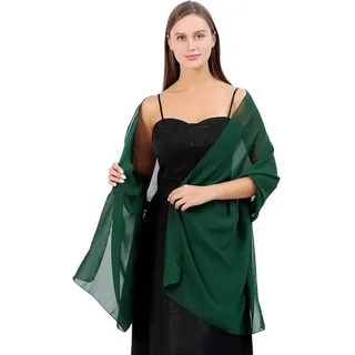 VONJUMA Stola Damen Halstuch Sommer Schal Damen Festliche Stola Für Abendkleid Oder Brautkleid Hochzeit Scarf Grün Geschenk Zum Muttertag