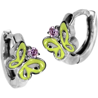 Ostsee-Schmuck Creolen Schmetterling Silber 925 11