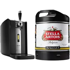 Philips HD3720 / 25 PerfectDraft 6 liter beer dispenser + Stella Artois, Internationales Premium Lager-Bier aus Belgien, Perfect Draft (1 x 6l)