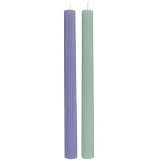 Villeroy & Boch Fleur Gifts Stabkerzen Set 25 cm Blau/Grün