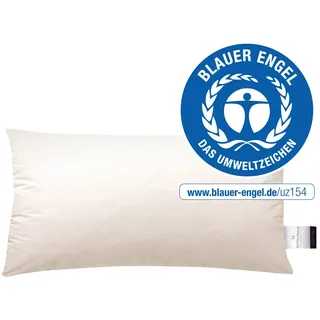 billerbeck Federkopfkissen »E14 Greta« 1 Stk. tlg. Das Kissen mit dem blauen Engel, beige