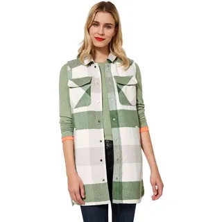 STREET ONE Damen A220151 Longweste, Washed Olive, 44