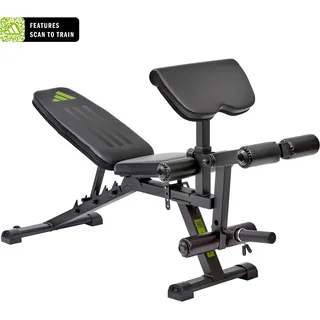 adidas Trainingsbank mit Curlpult und Beincurler Schwarz