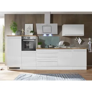 Respekta Küchenzeile Premium 320 cm Weiß