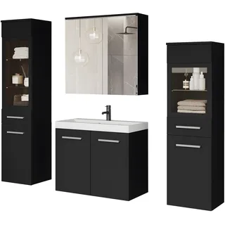 WELLTIME MADRIT II 5-tlg. graphite schwarz matt