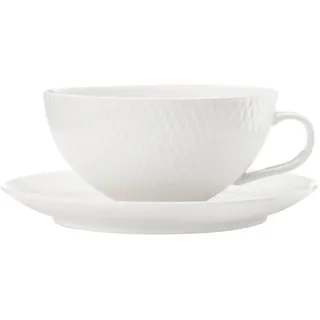 Maxwell&Williams Diamonds Round Teetasse mit Untertasse | Artikelnr. MW1339, 1 Diamonds Round Teetasse mit Untertasse