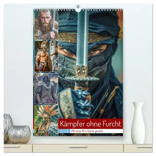 Kämpfer ohne Furcht (hochwertiger Premium Wandkalender 2026 DIN A2 hoch), Kunstdruck in Hochglanz: Von antiken Kriegern bis hin zu modernen Helden, ... Kämpfer auszeichnet. (CALVENDO Menschen)