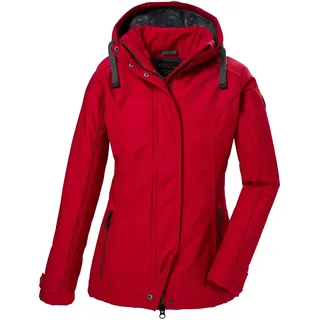 G.I.G.A. DX Damen Softshelljacke/Outdoorjcake mit abzippbarer Kapuze GW 23 WMN SFTSHLL JCKT, rot, 40,