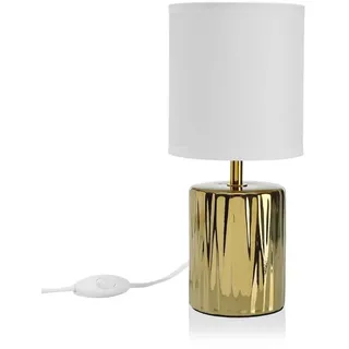 BigBuy Home Porzellan-Tischlampe (13 x 13 x 29,5 cm), S3407698, Mehrfarbig