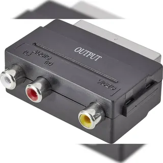 SpeaKa Professional SCART/Cinch Adapter 1x SCART-Stecker - 3x Cinch-Buchse 0 m Schwarz