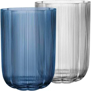 Villeroy & Boch Dekovase »Vasen Fleur 22,5 cm 2er Set bunt«, bunt