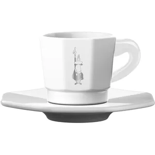 Bialetti Espressotasse 0,075 l Weiß 4 St.