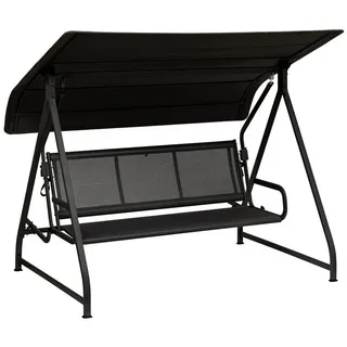 Kettler Hollywoodschaukel Schwarz 3-Sitzer