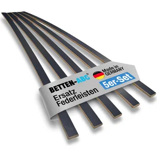 Ersatz Federholzleisten aus Schichtholz im 5er Set passend für viele gängige Lattenroste, Länge: Für 140 cm (1380 mm), Breite und Farbe: 24 mm, Farbe: Anthrazit