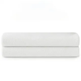 Blumtal Badetuchset 2-tlg. 70 x 140 cm weiß
