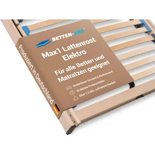 Betten-ABC Max1 Elektro  Elektrischer Lattenrost mit Kopf- & Fußteilverstellung + Funkfernbedienung, Größe: 90x200