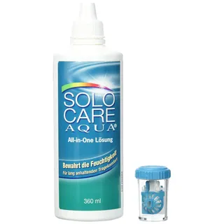 Solocare Aqua Pflegemittel Systempack (4 x 360ml) für weiche Kontaktlinsen | 360 ml (4er Pack)
