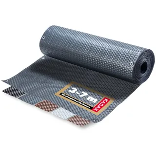 KADAX Sichtschutz für Balkon, Terrasse, Zaun, wetterfeste Sichtschutzmatte aus PE-Rattan, Balkonbespannung mit Kabelbinder, Sichtschutzzaun, Balkonverkleidung, Windschutz (0,9 m x 7 m, anthrazit)