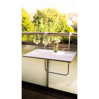Balkon Klapptisch weiß Balkontisch Gartentisch Hängetisch Campingtisch tisch