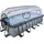 EXIT Stone Pool Grau 540 x 250 x 122 cm inkl. Sandfilteranlage, Poolleiter, Reparaturset, Abdeckung