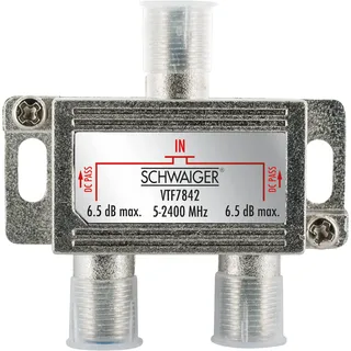 Schwaiger Verteiler 2-fach 6,5 dB