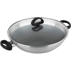 Bild Wok »Premium«, Edelstahl 18/10, Ø 36 cm, mit Glasdekel, Induktion, silberfarben