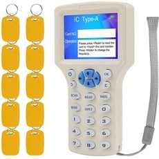 KDL RFID Smart Card Reader Writer NFC 13,56-MHz-Kopierer 125-kHz-Duplikator Mehrfrequenz-Decodierungssoftware USB-Unterstützung mit beschreibbaren 125 kHz / 13,56 MHz Zweifrequenz-Schlüsselanhängern