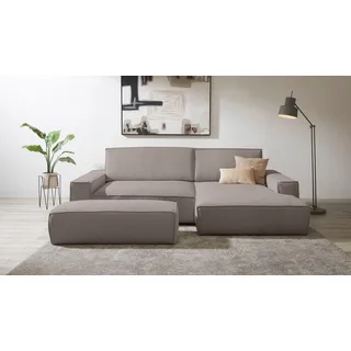 OTTO home Eckcouch Cord 2-Sitzer Beige
