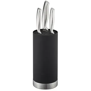 Relaxdays Messerblock unbestückt Schwarz