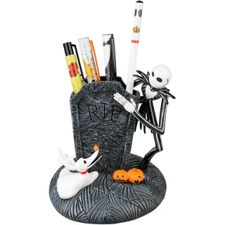Erik Editores Erik Stiftehalter Disney The Nightmare Before Christmas Schreibtisch Organizer mit Stiften und Spitzer - Jack Skellington Figur Stifköcher Schreibtisch Deko - Stifte Organizer Disney Merch