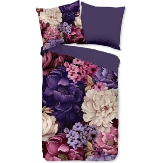 Duvet cover Pure 135x200 + 1* 80x80 cm - Flowers - Lila