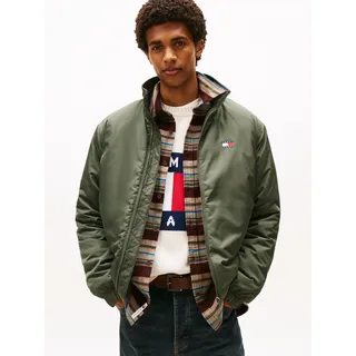 Tommy Hilfiger Blouson TOMMY JEANS "TJM ESSENTIAL PADDED JACKET EXT", Herren, Gr. M, grün (pewter grün), Web, Obermaterial: 100% Polyester.