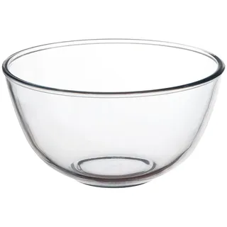 Pyrex Schüssel 0,5 Liter / 500 ml, klar, 144 (Ø) mm – spülmaschinen-, mikrowellen-, gefrierschrank-, kühlschrank- und herkömmlich ofenfest – gehärtetes Glas, P582