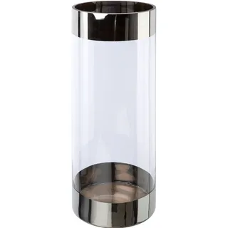 Creativ deco Bodenvase mit silberfarbenen Absetzungen,