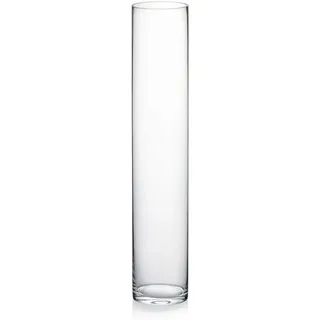 WGVI WGV Zylindervase, hoch, 7,6 cm B x 40,6 cm H, klar, dünn und schmal, Glasvase für Hochzeit, Party, Blumen, Tafelaufsatz, Heimbüro, Dekoration, 1 Stück