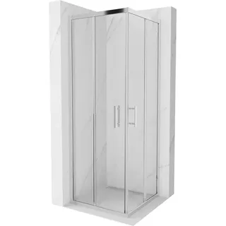 Mexen Rio quadratische Duschkabine 70 x 70 cm, Transparent, Chrom - 860-070-070-01-00