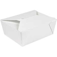 Garcia de Pou 50 Stück – amerikanische Boxen Thepack, 1350 ml, 230 g/m2, 15,2 x 12,1 x 6,5 cm, Weiß, Wellpappe Nano-Mikro + Aluminium