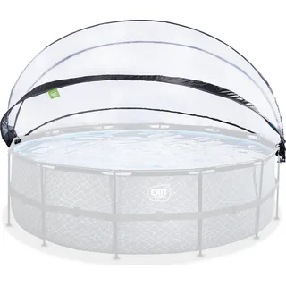 EXIT Pool Überdachung ECO ø450cm, Pool Dome, Universal, Pool-Zubehör, Wetterfest - Transparent