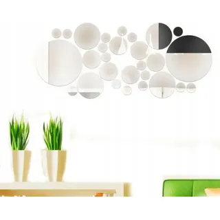4er Set Delphin Acrylspiegel für Kinder XL 268 - Silber