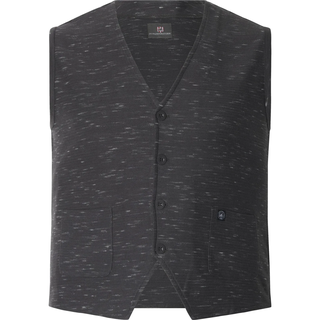 Sweatweste JAN VANDERSTORM "Sweatweste AHLMANN", Herren, Gr. L, grau (dunkelgrau), Obermaterial: 95% Baumwolle CO. 5% Polyester COOLMAX PES(Coolmax)., Westen Sweatweste
