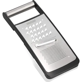 Leifheit Microcut Universalhobel, Microcut steht für extra scharfe und langlebige Klingen, aus rostfreiem Edelstahl, spülmaschinengeeignet, Gemüseschneider, Raspel, Hobel, Scheibenschneider, Reibe