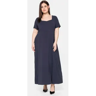 Sheego Abendkleid »Abendkleid mit Schmucksteinen«, mit Schmucksteinen, blau