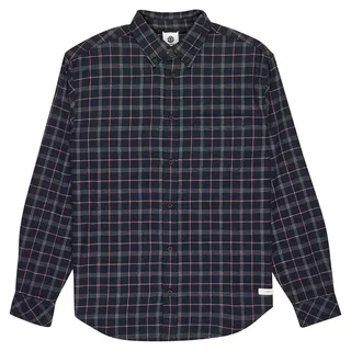 Element Button Down Regular Flannel Hemd tartan blue Gr. L