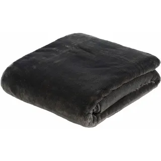 Gözze Premium Cashmere-Feeling Kuscheldecke 130 x 170 cm Anthrazit