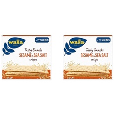 Wasa Knäckebrot, Sesam & Meersalz, 190 g (Packung mit 2)